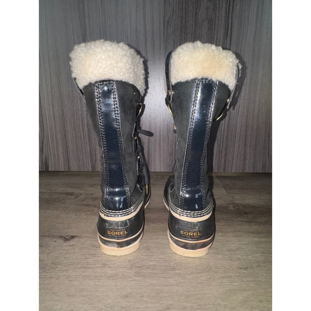 Sorel Women's Black Sherpa Snow Boots, Size 5.5 - Picture 4 of 7
